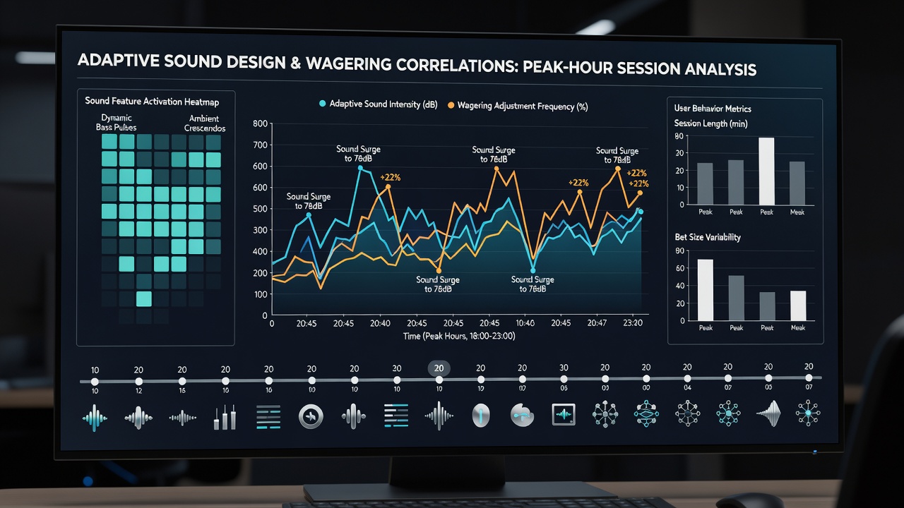 Graph overlay on roulette app showing wager fluctuations tied to audio intensity levels