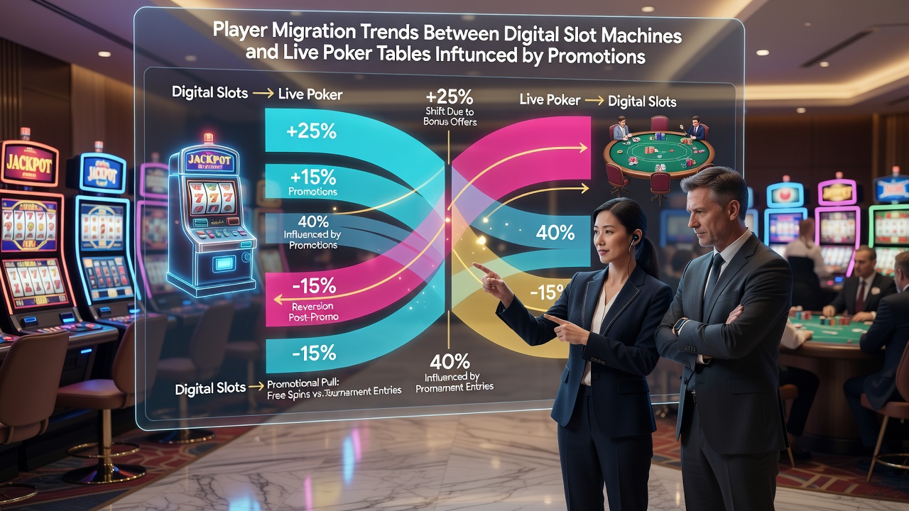 Live poker tables displayed alongside slot interfaces on a casino platform dashboard